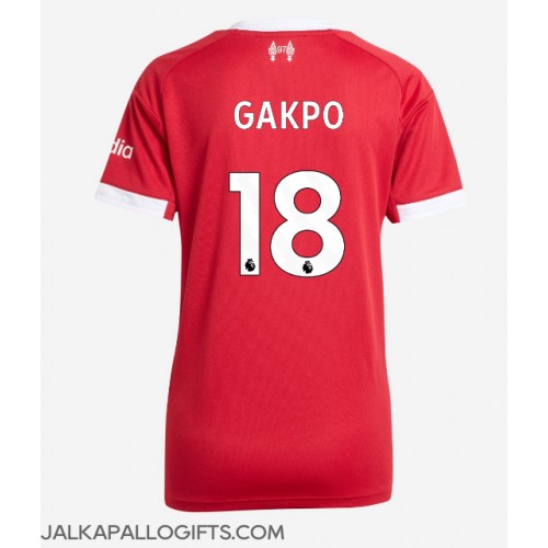 Liverpool Cody Gakpo #18 Kotipaita Naiset 2025-26 Lyhythihainen
